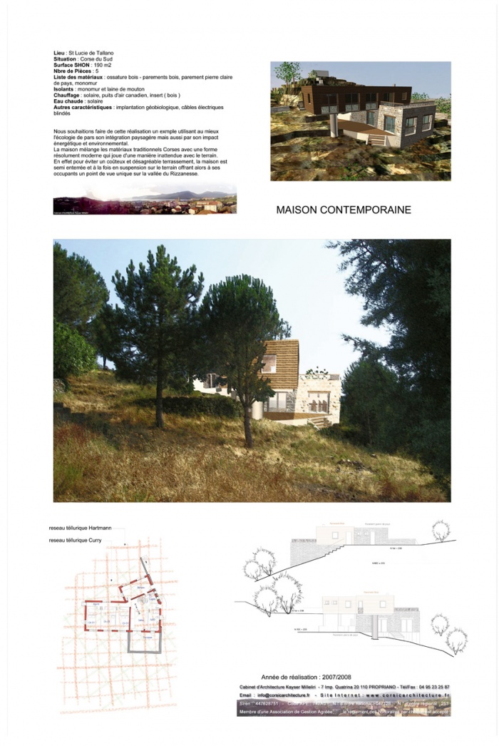 projet d'Architecture conteporaine en Corse