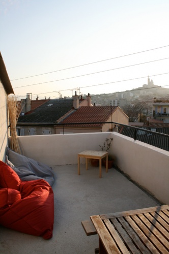 surlvation d'une maison  Marseille : terrasse