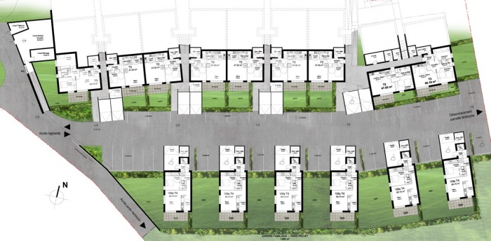 24 logements  Plan de la Tour (83) - 2013 : PLAN RDC