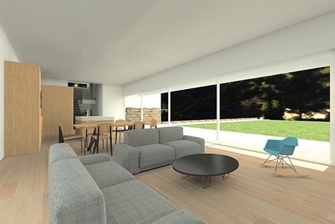 Maison d'architecte basse consommation nergtique : interieur-3d-maison-architecte