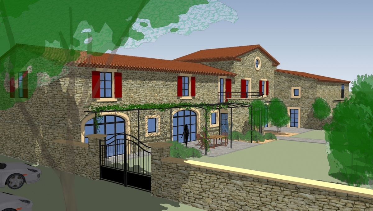 RENOVATION D'UNE MAISON VIGNERONNE : Méjean-croquis11